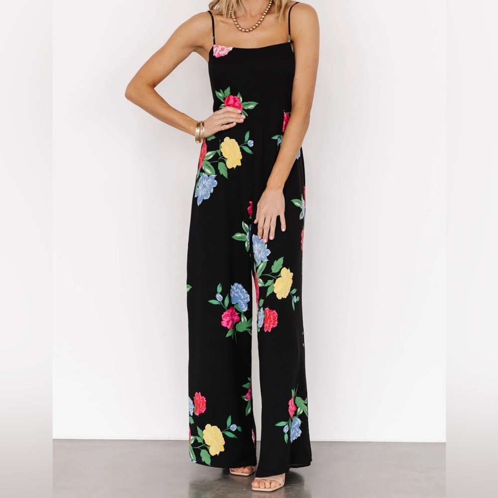 Wide Leg Floral Jumpsuit